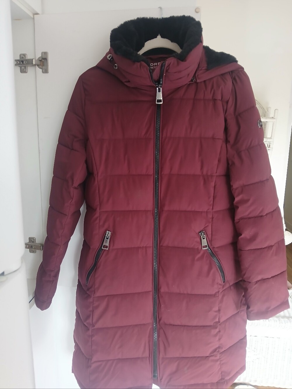 Andrew Marc Women's  Quilted Puffer Coat - Burgundy